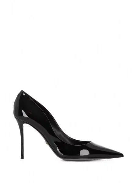 Pantofi cu toc Dolce & Gabbana din piele de lac negru