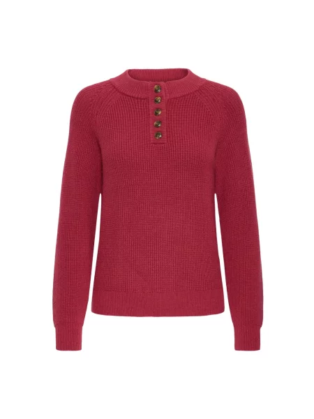 Dzianinowy sweter Ichi czerwony