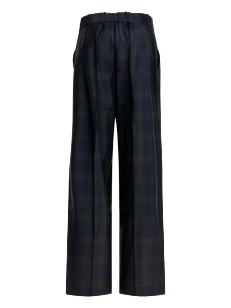Pantaloni Sa Su Phi în carouri albastru
