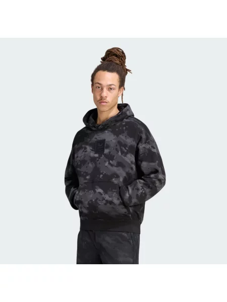 MIKINA S KAPUCÍ CAMO černá