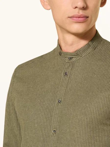 Hammerschmid Koszula Do Stroju Ludowego Slim Fit Ze Stójką gruen