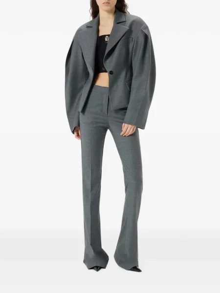 Pantaloni Blumarine evazate gri