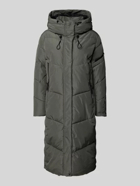 Płaszcz pikowany z dwustronnym zamkiem błyskawicznym model Khujo niebieski