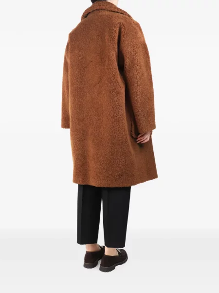 Palton Weekend Max Mara de lână maro