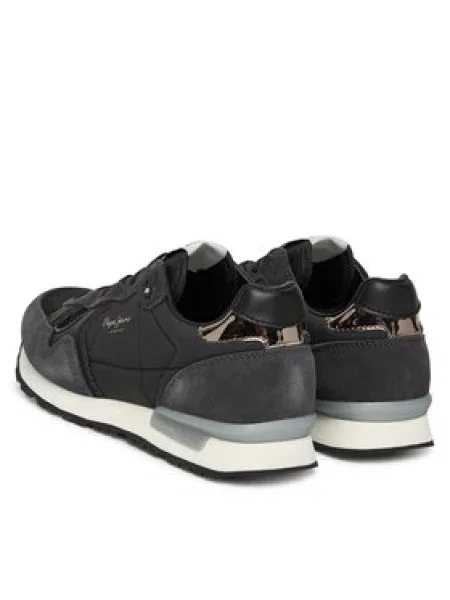 Pepe Jeans Sneakersy Brit Mirror W čierna