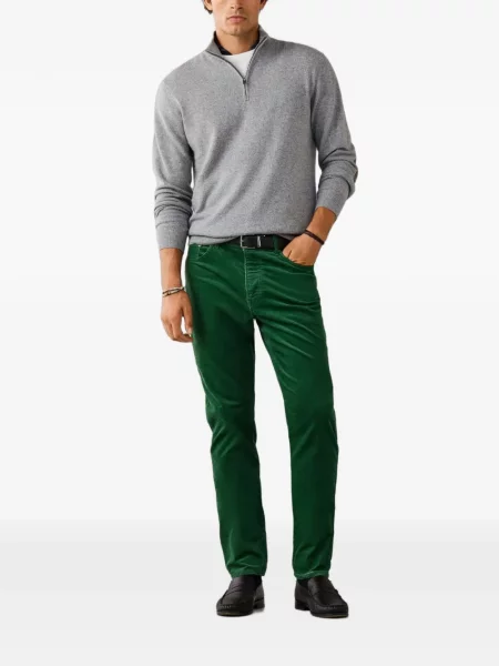 Pantaloni Hackett London de catifea cord verde