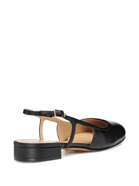 Pantofi cu toc Geox fără toc cu cataramă negru