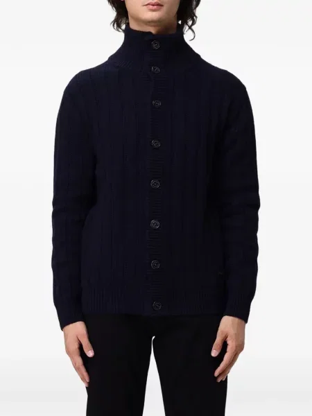 Cardigan Brooksfield de lână albastru