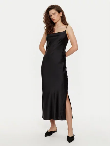 Cocktail obleka HUGO črna