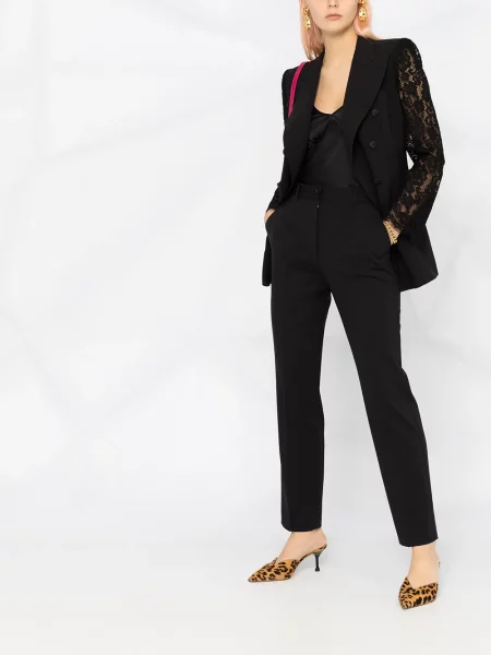 Aukštu liemeniu kelnės Dolce & Gabbana aukštu liemeniu juoda