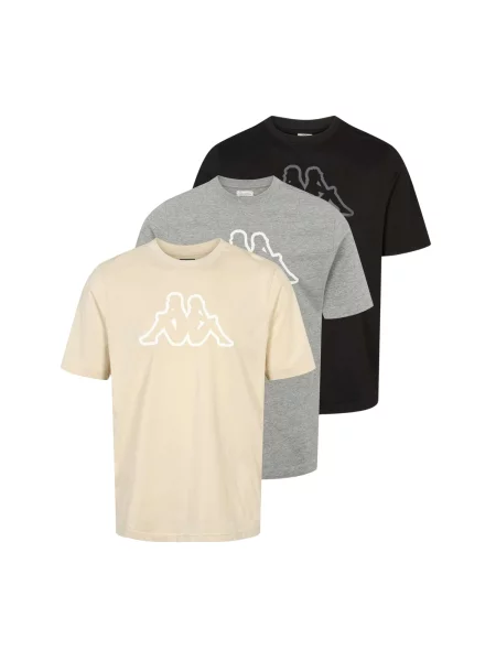 KAPPA Tricou KMLogo Cromen' negru