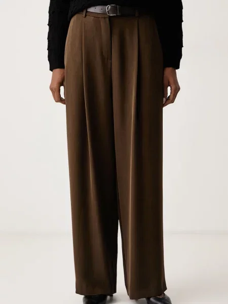 Haveone pantaloni pentru femei maro