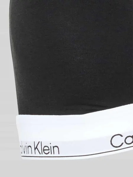 Biustonosz typu bralette z z logo Calvin Klein Underwear czarny