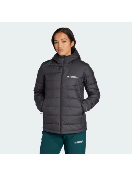 ADIDAS TERREX Outdoorová bunda Multi Light Down CLIMAWARM Hooded' černá