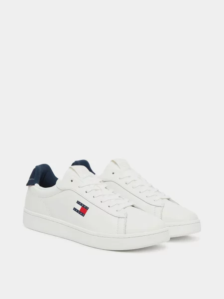 Кожаные кеды Tommy Hilfiger белые