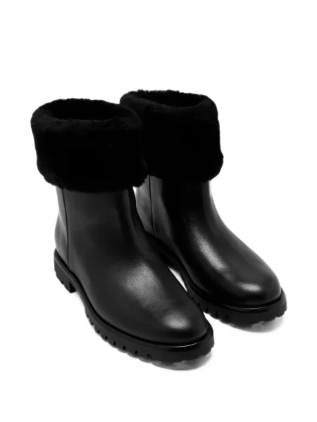 Cizme scurte Vince din piele negru