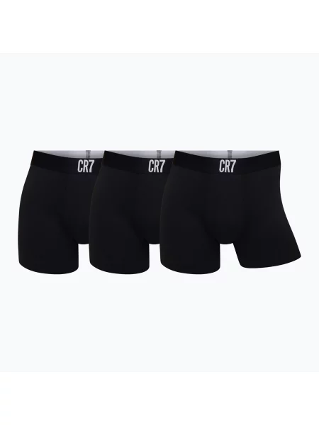 Boxeri pentru bărbați Trunk Airmesh 3 pack black negru