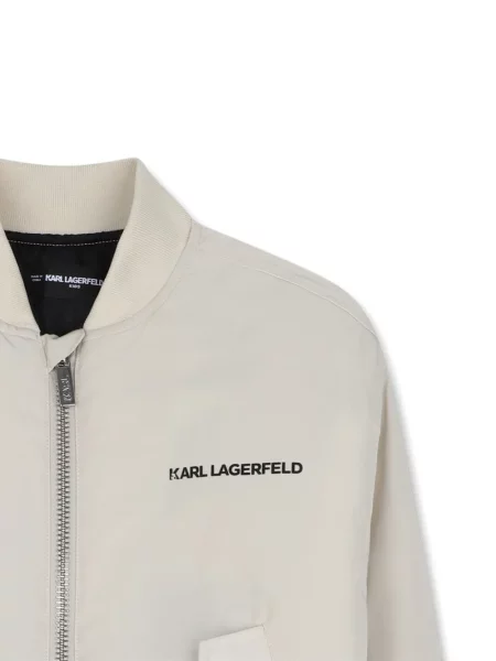 Kurtka bomber dziecięcy Karl Lagerfeld biały