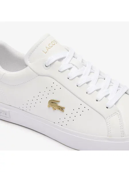 Lacoste Skórzane Sneakersy Powercourt białe