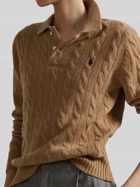 Bluzka Polo Ralph Lauren brązowa