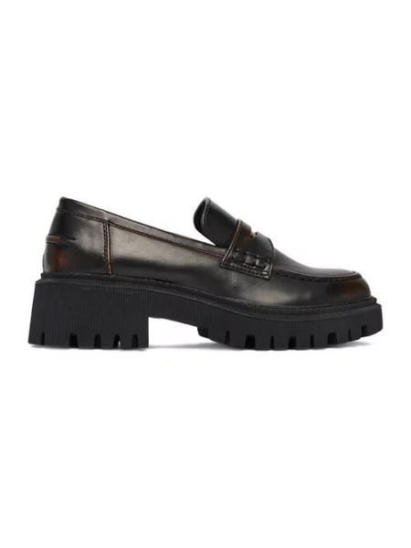 Loafersy brązowe