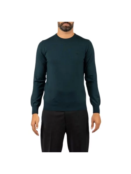 Lniany sweter Brooksfield zielony