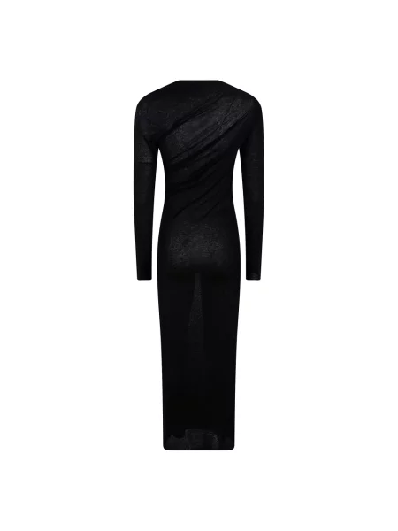 Sukienka maxi Paloma Wool wełniana czarna