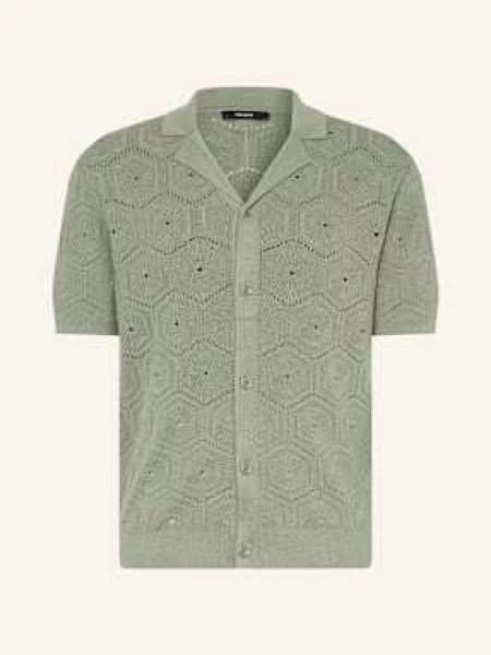 Reiss Úpletová Košile Royce Regular Fit světle zelená