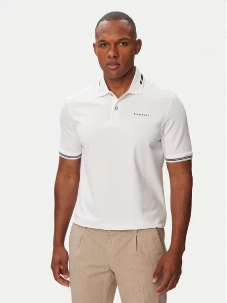 Bugatti Tricou polo alb