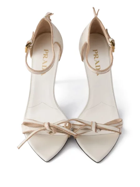 Sandale Prada cu funde din piele