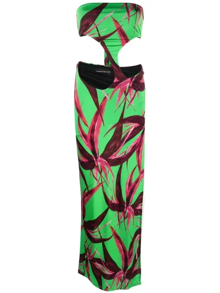 Sukienka Louisa Ballou bez ramiączek garniturowa zielona