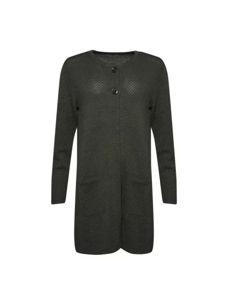 Kardigan Lind wełniany zielony