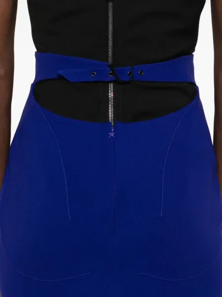 Fustă tip creion Mugler albastru