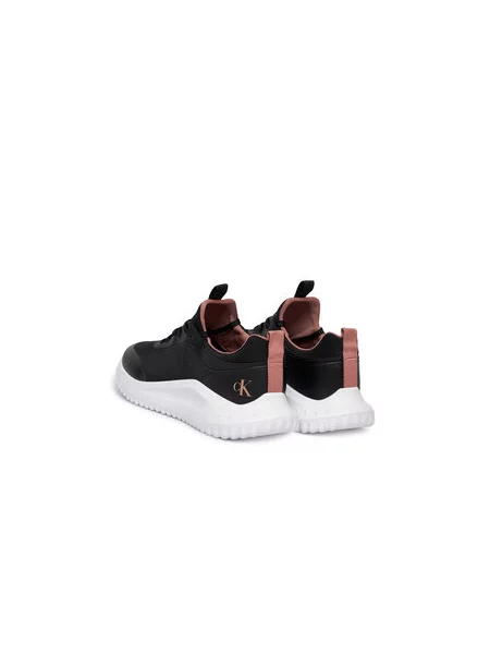 Sneakersy Calvin Klein Jeans Eva Runner Laceup Sock Mat Mix černá
