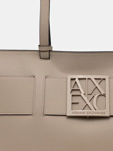 Кожаная сумка шоппер Armani Exchange