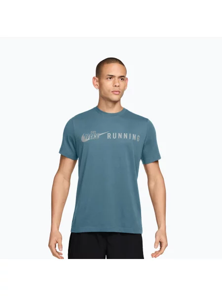 Tricou de alergare pentru bărbați Nike Dri-Fit Running T-Shirt smokey blue albastru