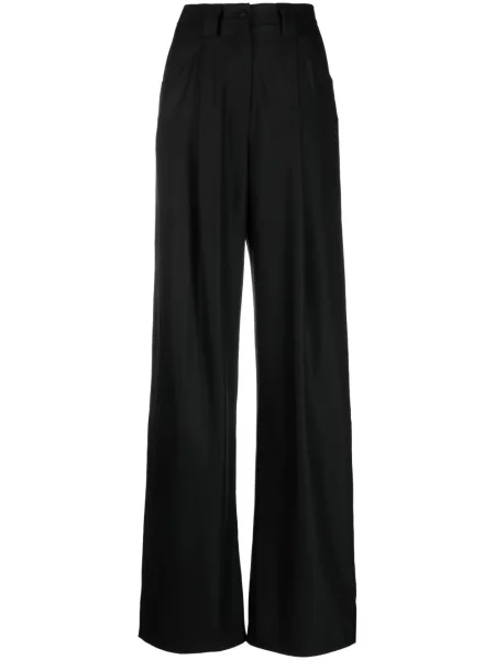 Plisirane hlače Manuri crna