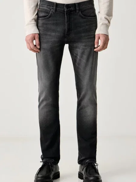 HUGO jeansy slim fit czarne