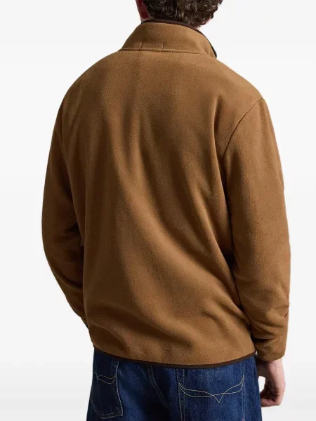 Μικρός κασκέτο Polo Ralph Lauren με κέντημα από ζέρσεϋ καφέ
