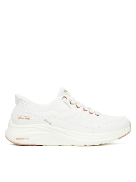 Boty Skechers CONTOUR FOAM GOLDEN HOUR bílé