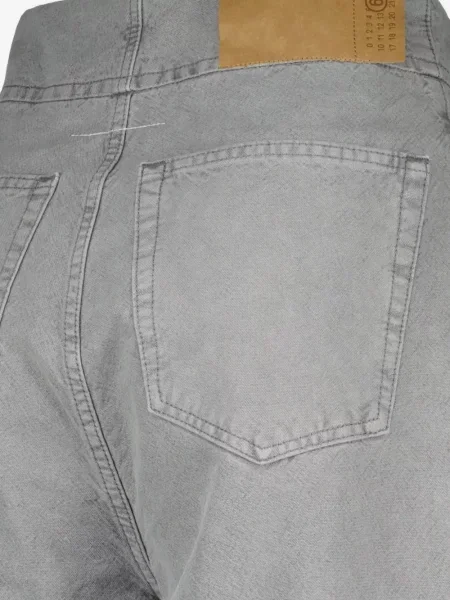 Blugi Mm6 Maison Margiela din piele gri
