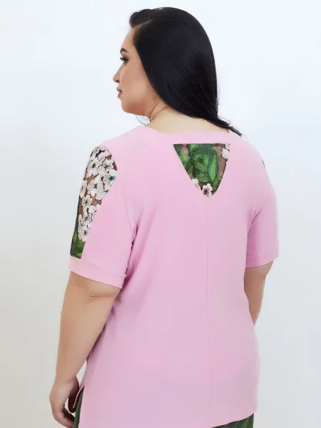 Блуза All Posa рожевий