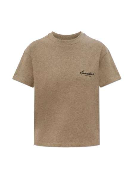 Koszulka Fear Of God z logo beżowa
