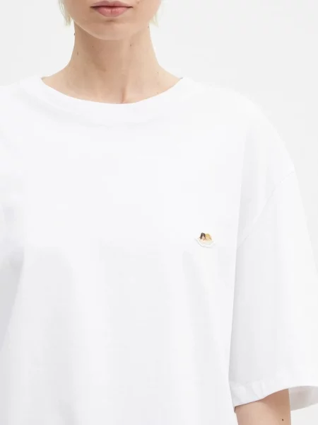 Однотонная футболка Fiorucci белая