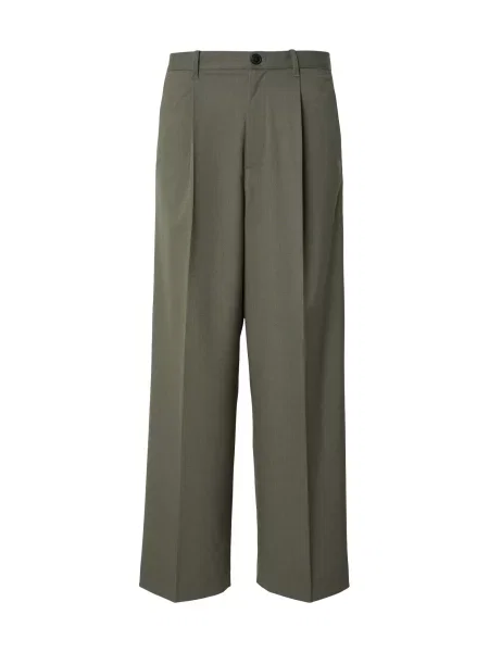 WEEKDAY Pantaloni cutați Uno oliv