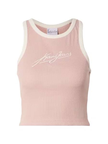 Karl Kani Top rosé / perlat alb