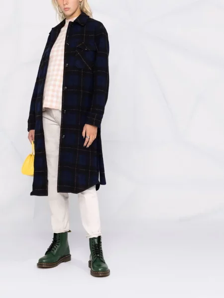 Pledas paltas Woolrich mėlyna