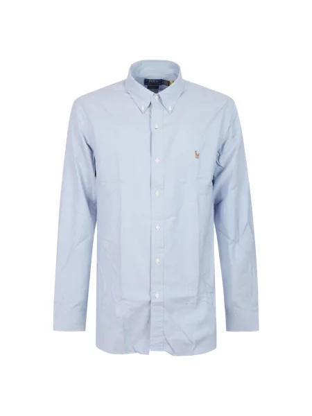Koszula Polo Ralph Lauren z twillu niebieska