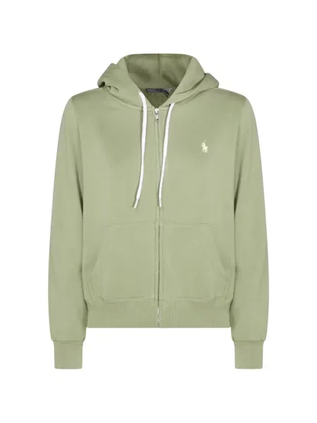 Hanorac cu glugă Polo Ralph Lauren cu glugă verde