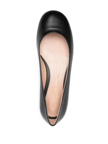 Balerini Gianvito Rossi din piele negru
